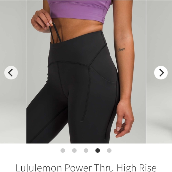 Lululemon Power Thru High Rise Crop 23" - Picture 4 of 8
